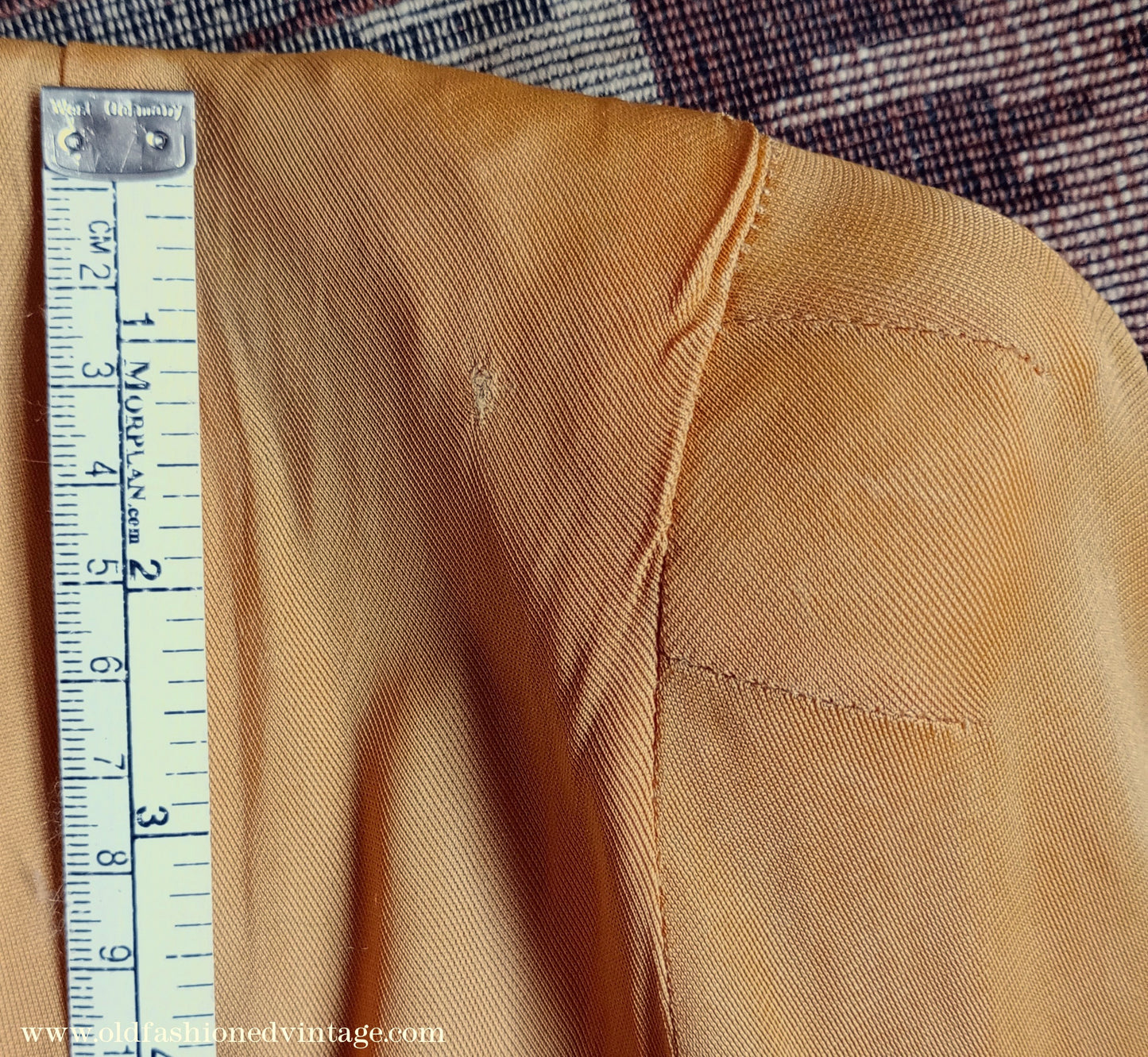 Amazing Vintage 1940s Dress Drapey Gold Rayon Jersey Celanese Type UK S/M