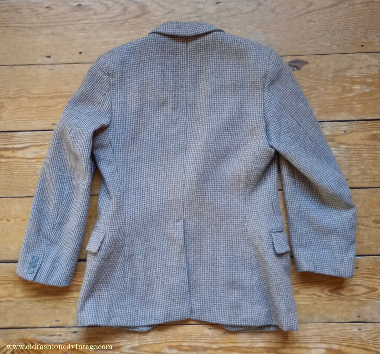 Vintage Mens 1950s Harris Tweed Sports Jacket Brown Blue Check 38"