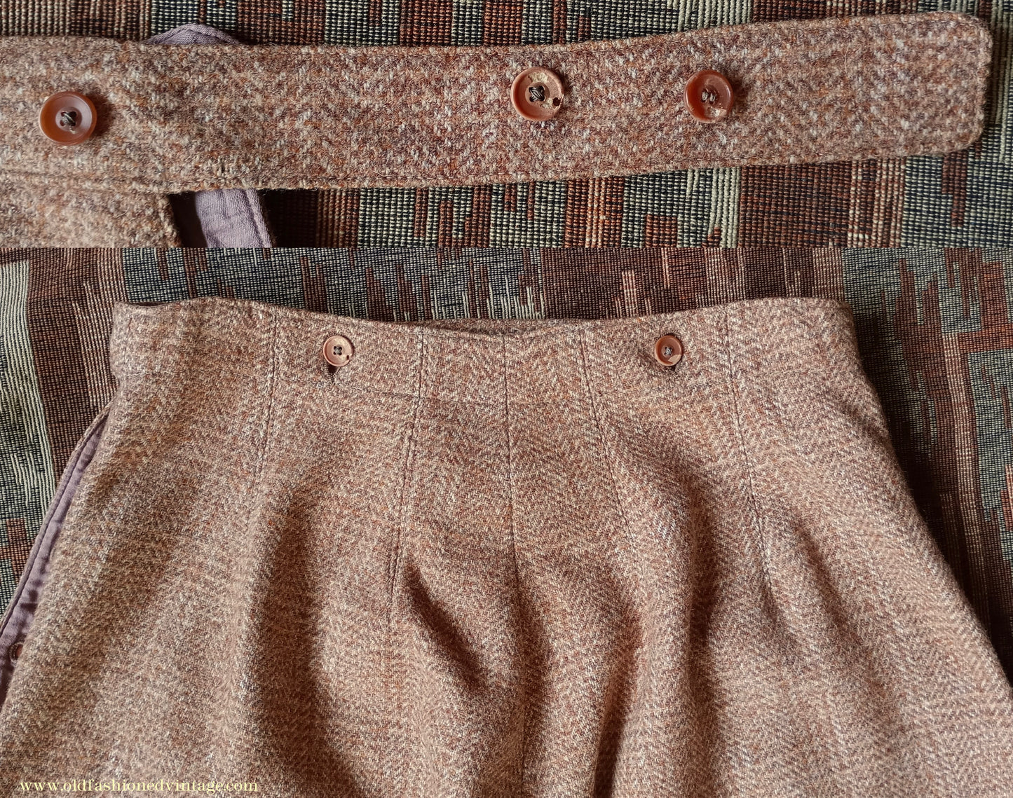 Rare Original 1930s Wool Plus 4s Breeches Knickerbockers Trousers Jodhpurs UK S/M