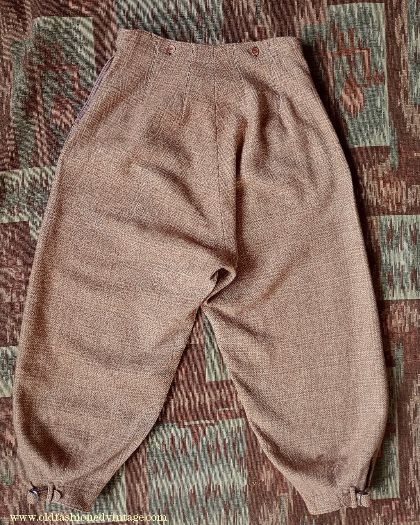 Rare Original 1930s Wool Plus 4s Breeches Knickerbockers Trousers Jodhpurs UK S/M