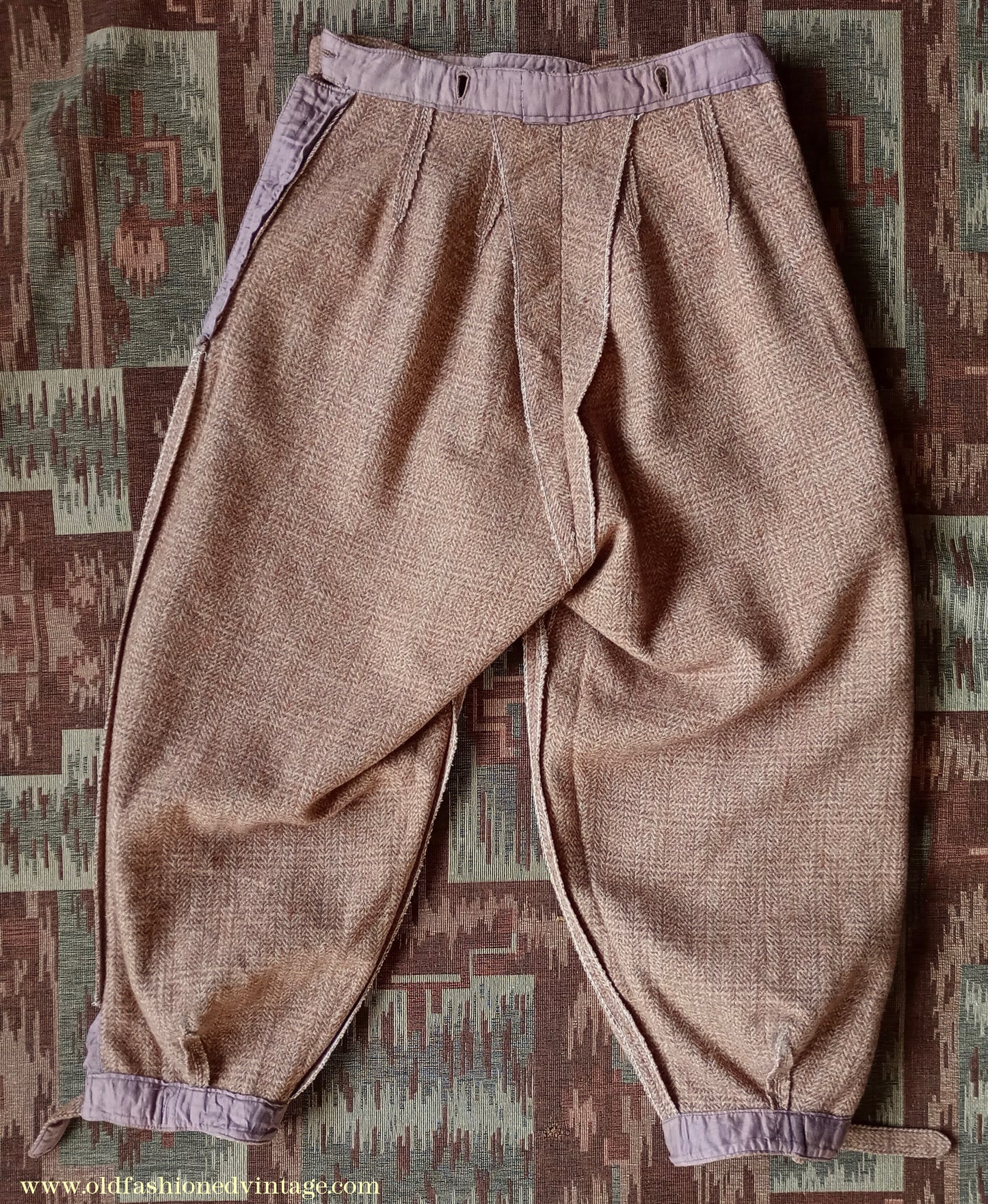 Rare Original 1930s Wool Plus 4s Breeches Knickerbockers Trousers Jodhpurs UK S/M