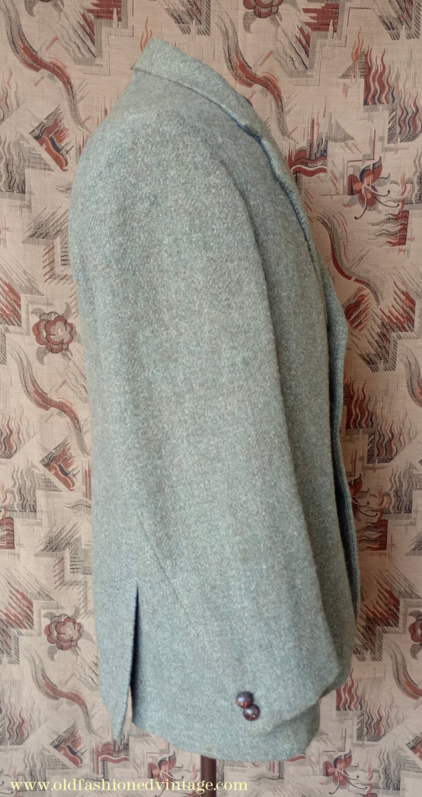 Vintage Mens 1950s Harris Tweed Sports Jacket Green Marl 38"