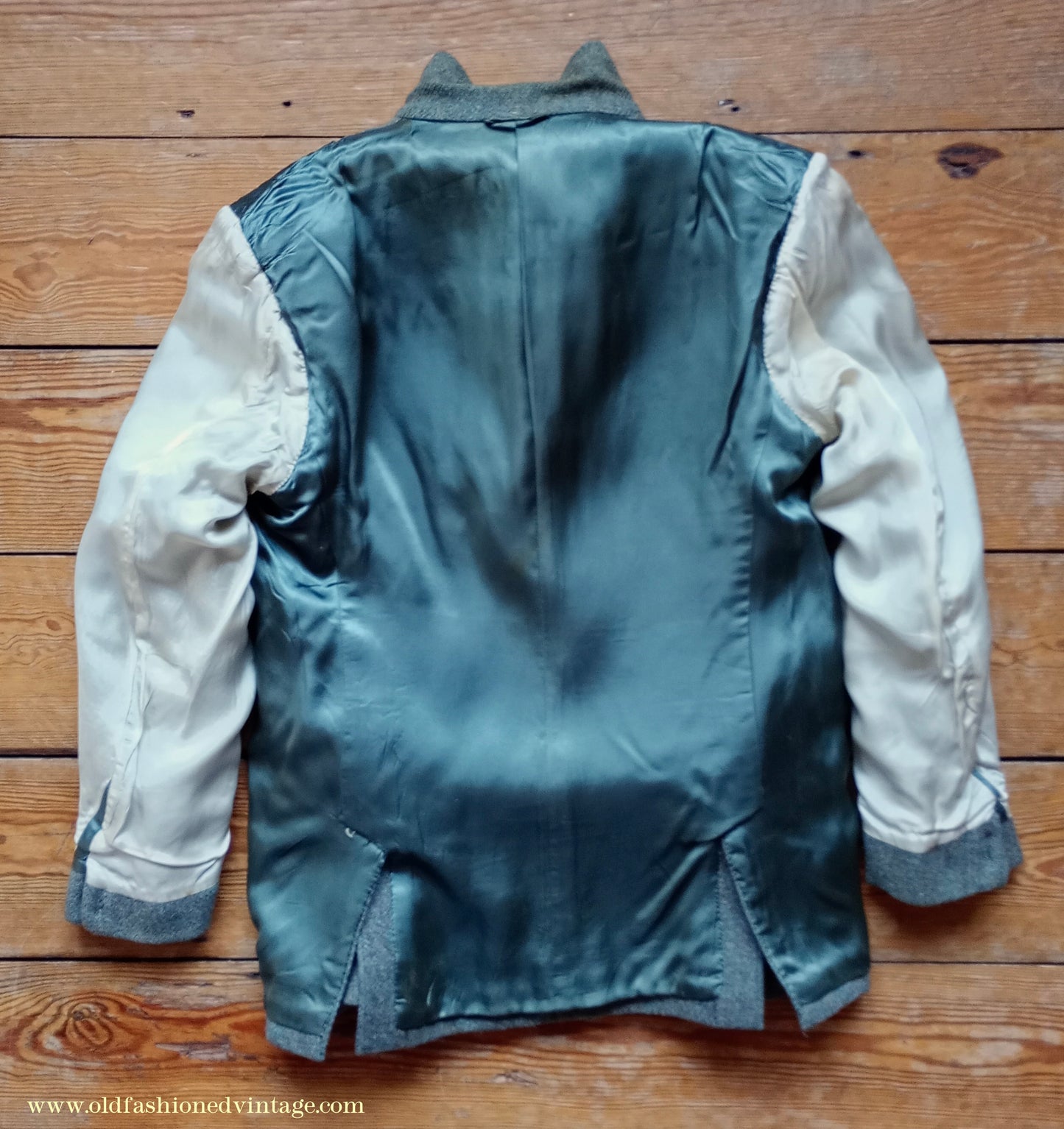 Vintage Mens 1950s Harris Tweed Sports Jacket Green Marl 38"