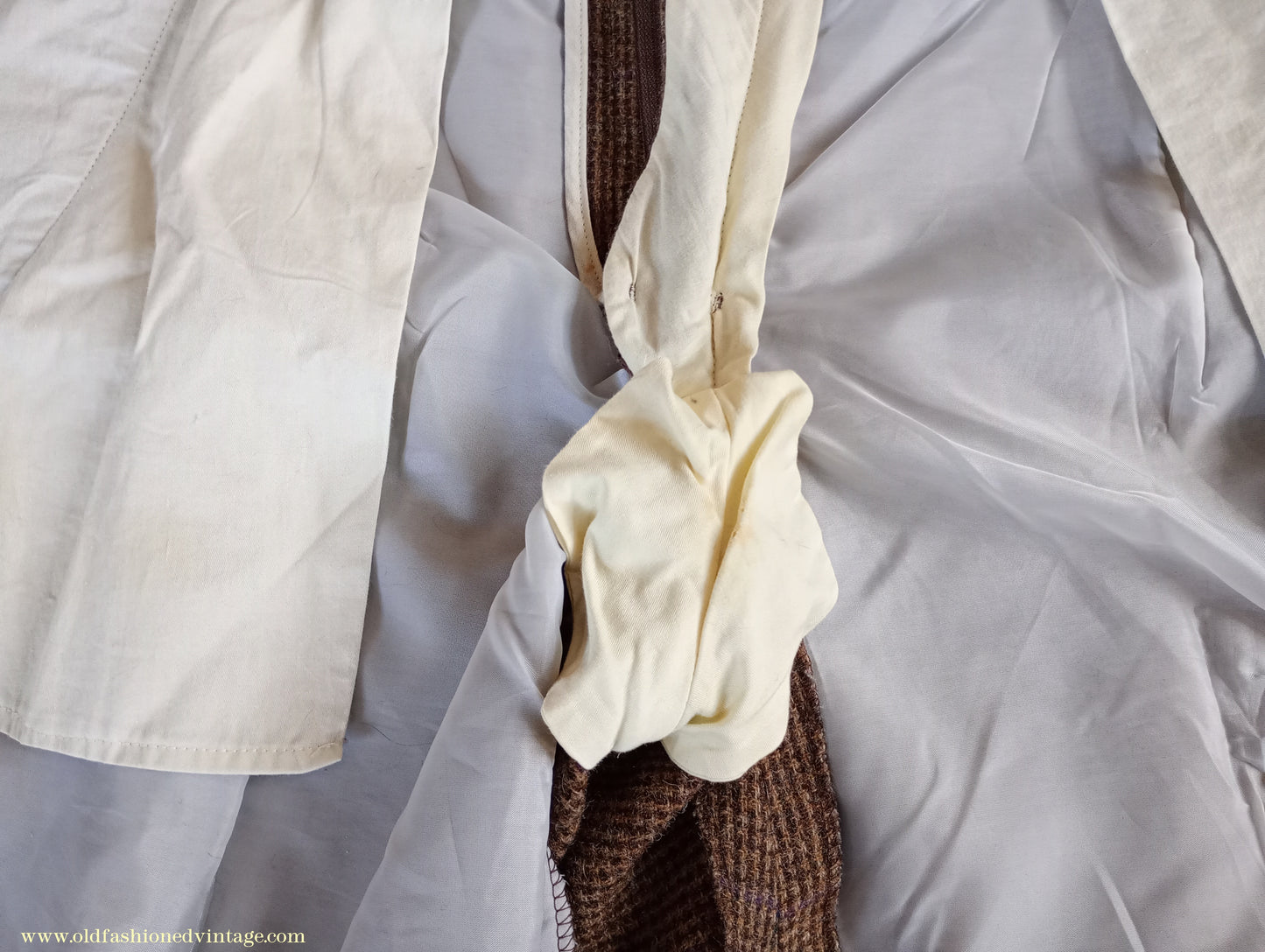 Mens Oliver Brown Norfolk Tweed Country Suit 4 Piece Brown Check Wool Belted Jacket 44"