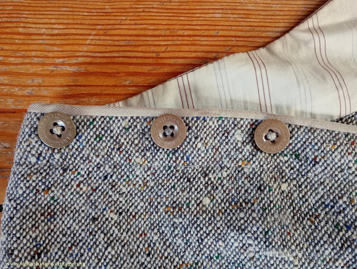 Vintage Mens 1930s Bespoke Breeches Beige Donegal Tweed Flecked Jodhpurs Riding Trousers 39"