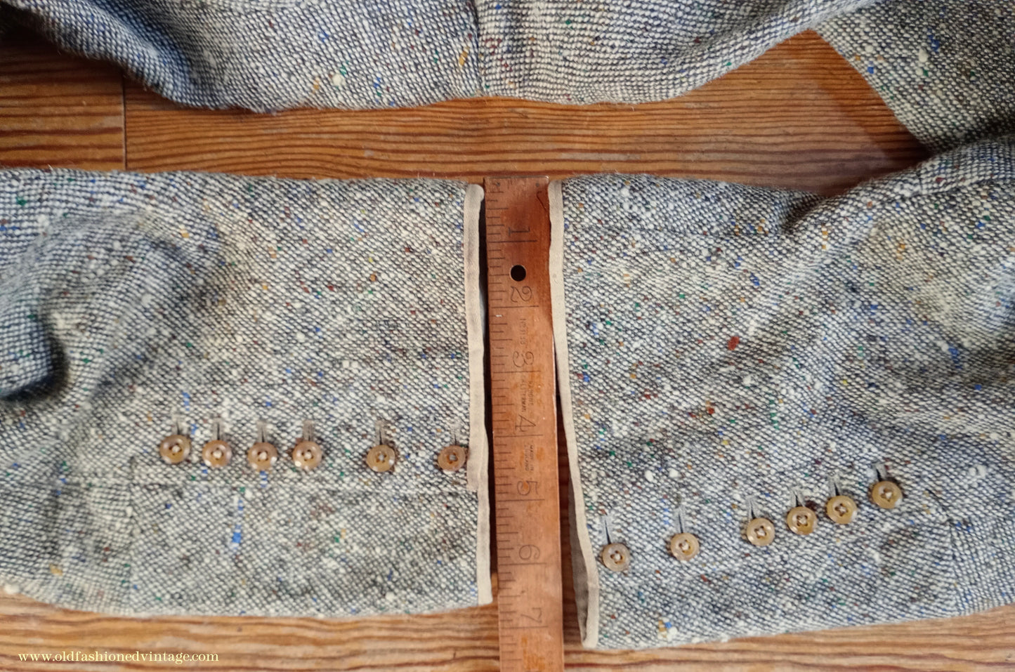 Vintage Mens 1930s Bespoke Breeches Beige Donegal Tweed Flecked Jodhpurs Riding Trousers 39"