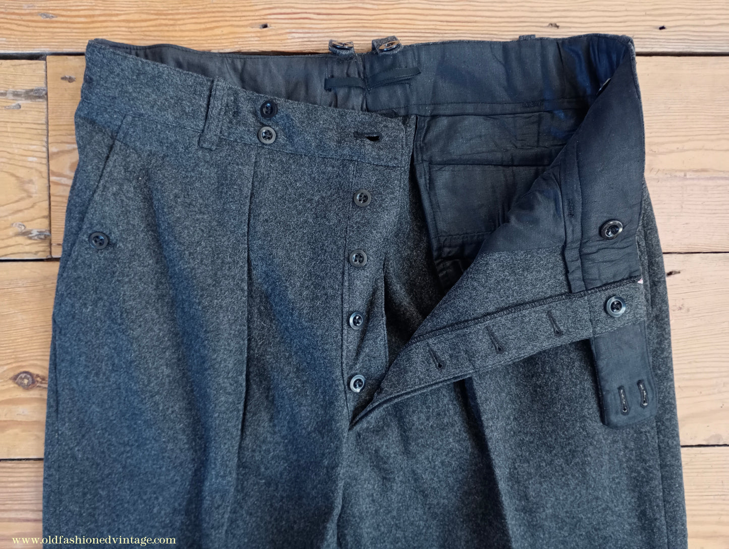 Vintage Mens NOS 1960s West German ZB Civil Defence Uniform Cold War Work Suit Jacket & Trousers Grey Wool 40" 42"