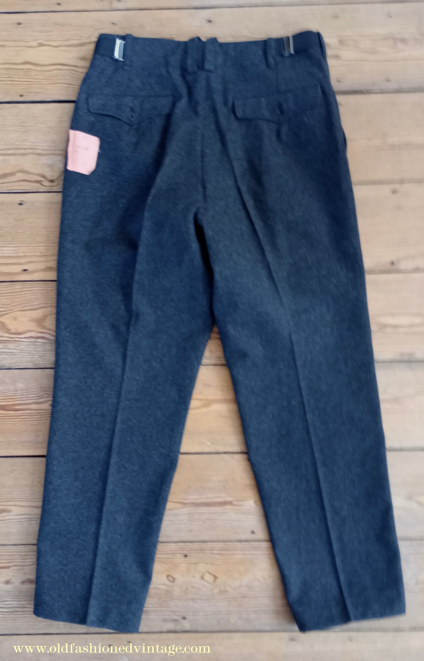 Vintage Mens NOS 1960s West German ZB Civil Defence Uniform Cold War Work Suit Jacket & Trousers Grey Wool 40" 42"