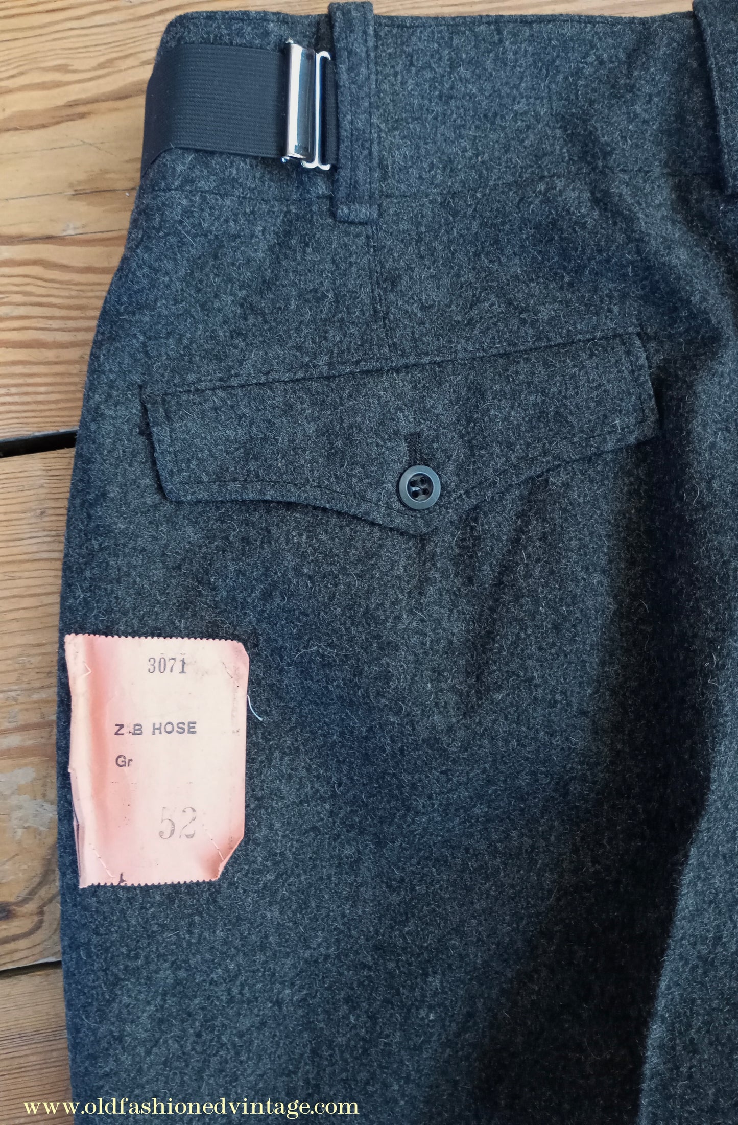 Vintage Mens NOS 1960s West German ZB Civil Defence Uniform Cold War Work Suit Jacket & Trousers Grey Wool 40" 42"