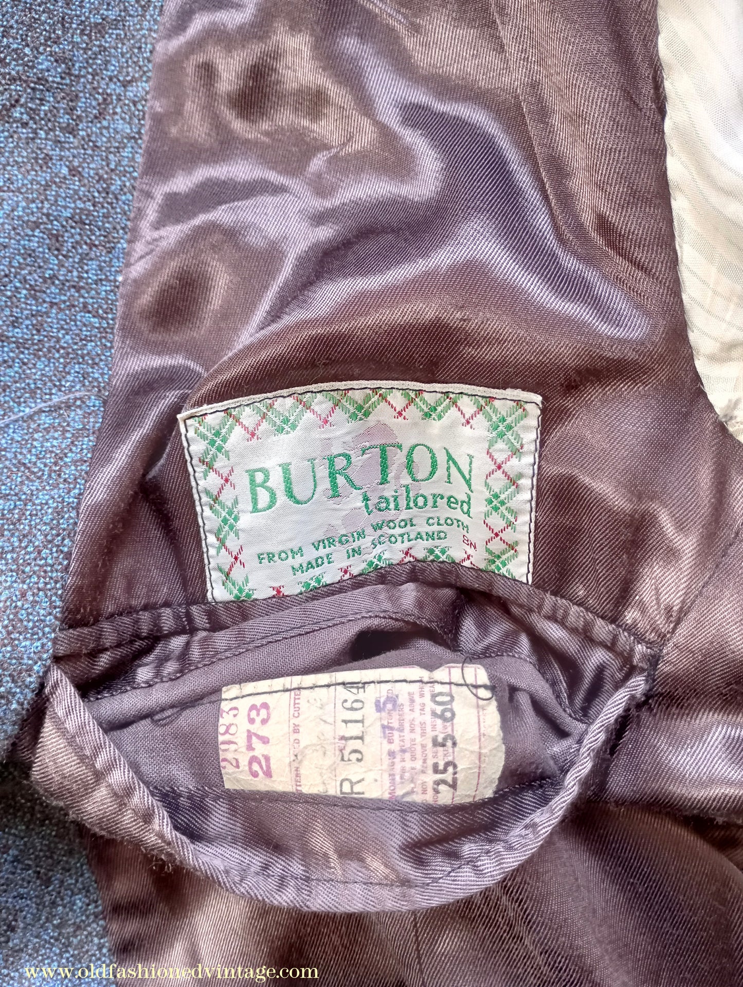 Vintage Mens 1950s 1960 Burtons Tweed 3 Piece Suit Teal Brown Speckled Fleck Thornproof Wool 40"