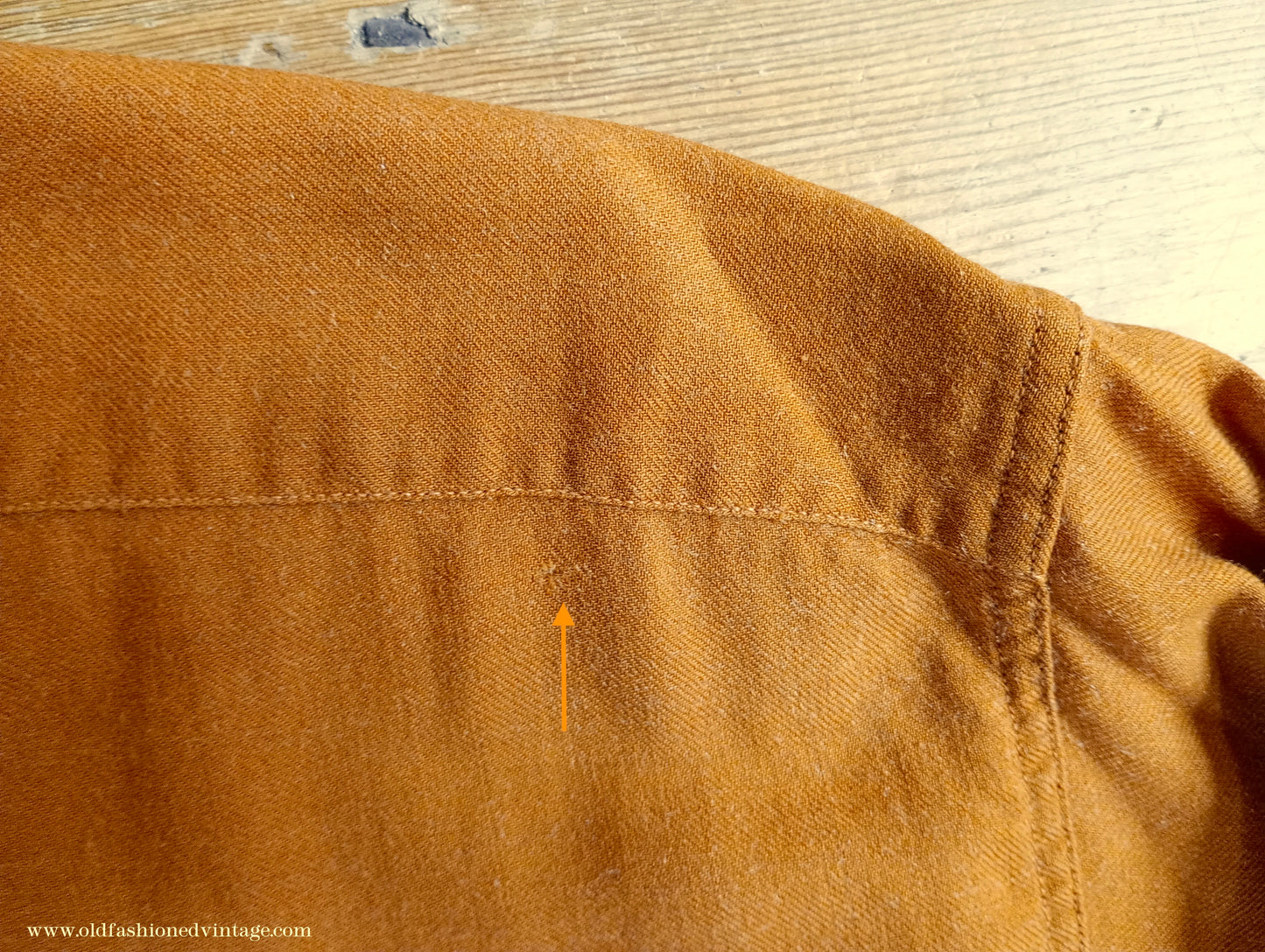 Vintage Mens 1950s Abercrombie & Fitch Viyella Shirt Paprika Orange Cotton Wool XL