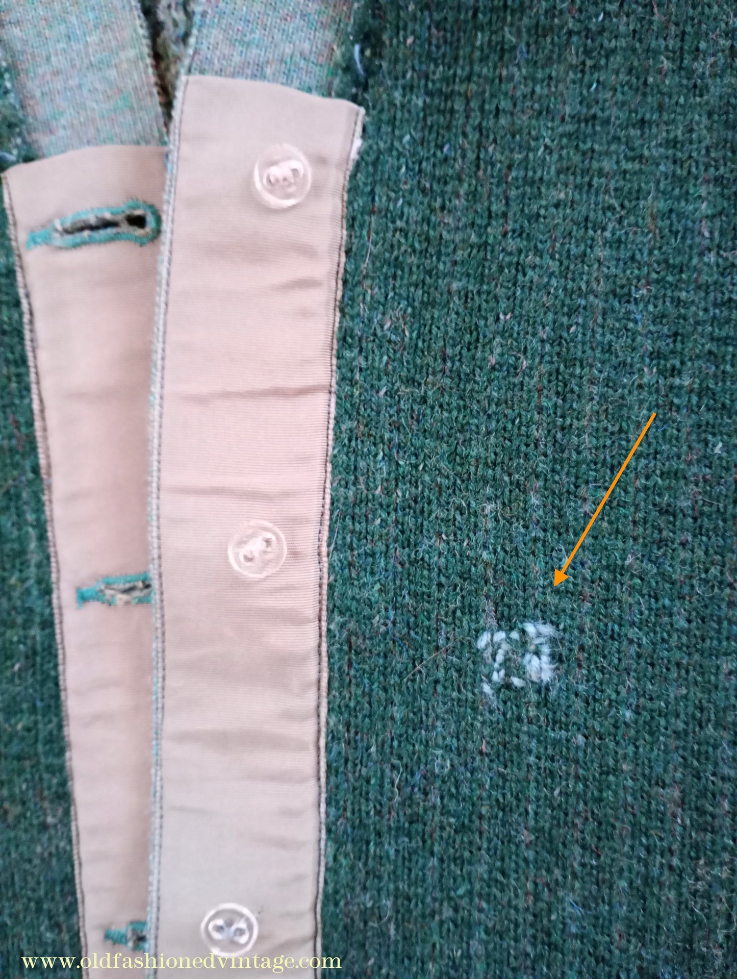 Vintage Mens 1950s 1960s Jaeger Cardigan Sweater Ribbed Raglan Sleeves Lovat Green Wool 38
