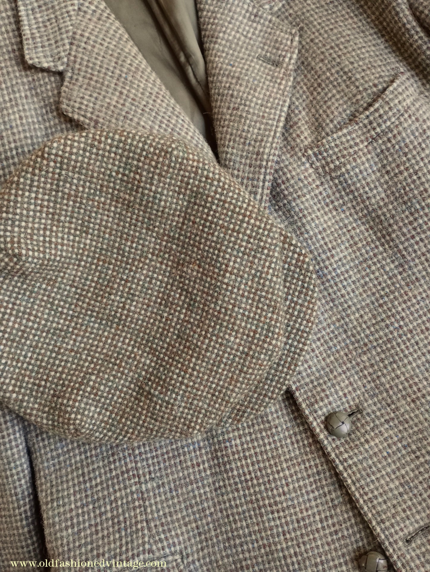 Vintage Mens Reproduction 1930s Style Retro Sport 8 Dart Flat Cap Green Brown Check Tweed 57cm