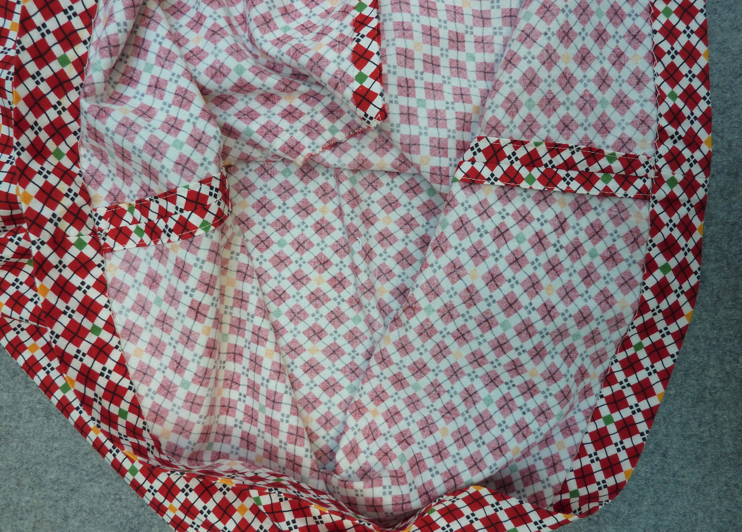 Vintage Reproduction 1930s Dress Printed Cotton Handmade From Original 30s Pattern UK XS