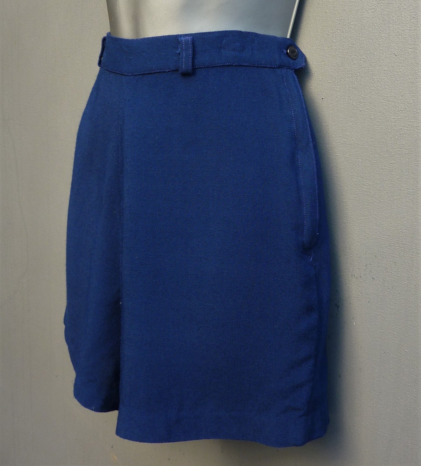 Rare Original Vintage 1950s Jantzen Blue Rayon Shorts Waist 23"