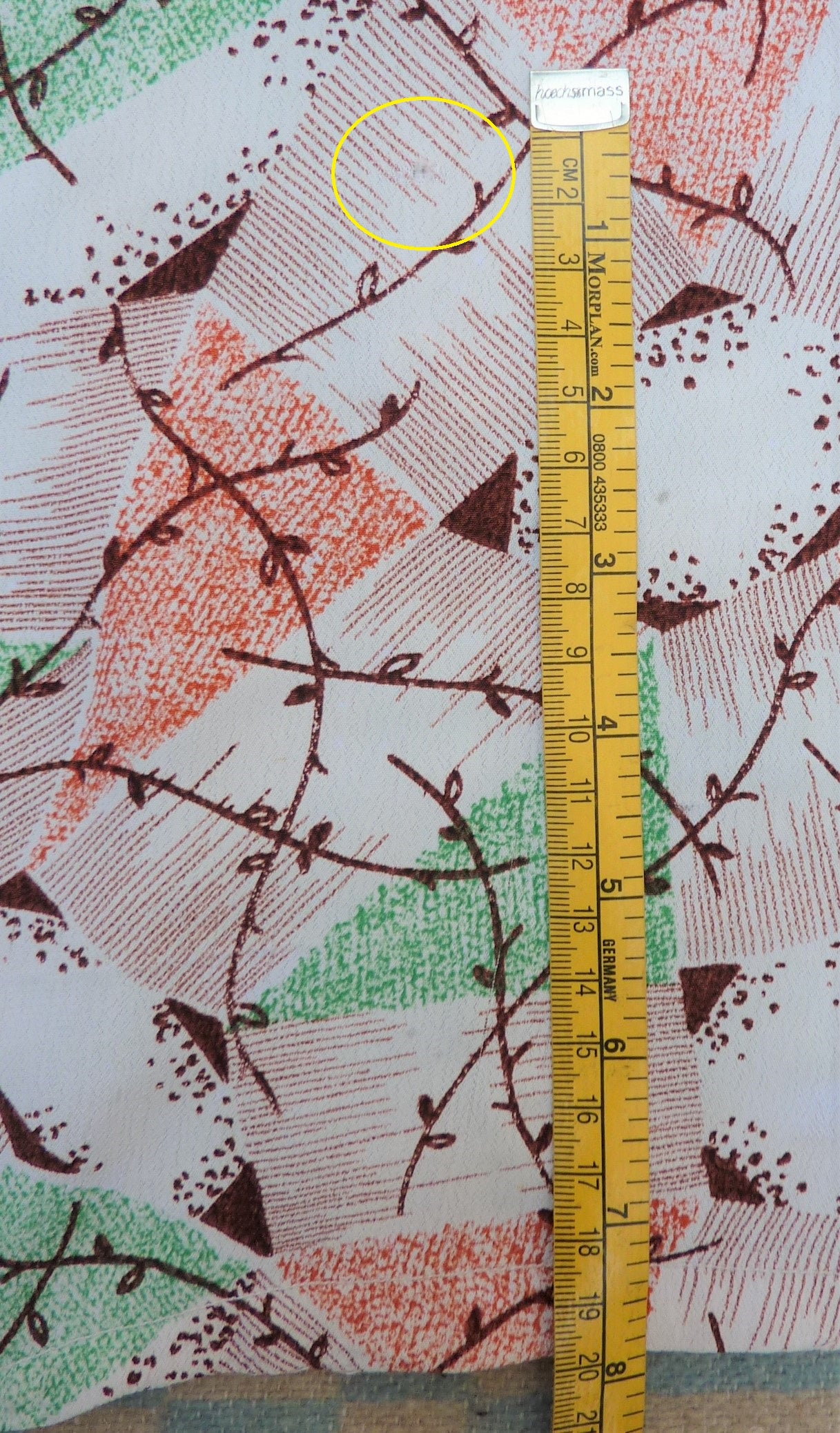 Vintage 1940s Dress Novelty Deco Geometric Print Rayon Crepe Sleeveless UK XS