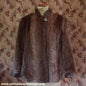 Vintage 1930s Capelet Brown Faux Fur Deco Cape Evening Jacket UK M