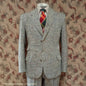 Vintage 1950s Mens Bespoke Donegal Tweed Suit 38"