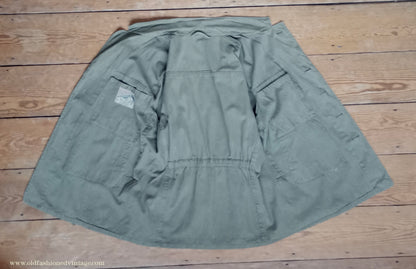 Vintage Mens 1940s German Hiking Jacket Green Cotton Outdoors Climbing Trachten 44"