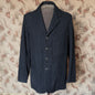 Vintage Mens 1950s British Rail Drivers Work Jacket Black Wool Workwear Coat 38"/40"
