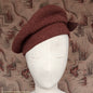 Vintage 1940s Ginger Brown Tweed Tam O'Shanter Tammy Beret
