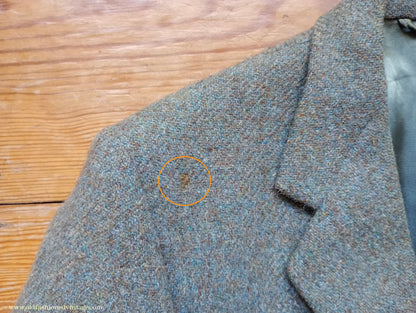 Vintage Mens 1950s Harris Tweed Sports Jacket Green Marl 38"
