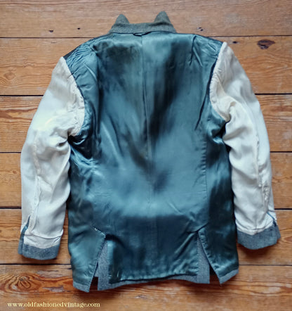 Vintage Mens 1950s Harris Tweed Sports Jacket Green Marl 38"