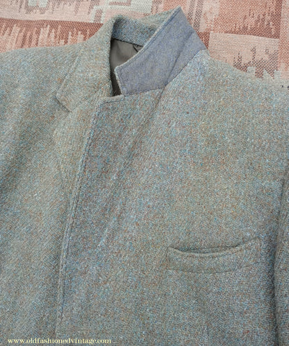 Vintage Mens 1950s 1960s Harris Tweed Sports Jacket Green Marl 38"