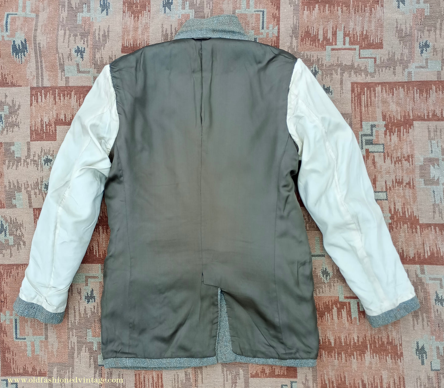 Vintage Mens 1950s 1960s Harris Tweed Sports Jacket Green Marl 38"