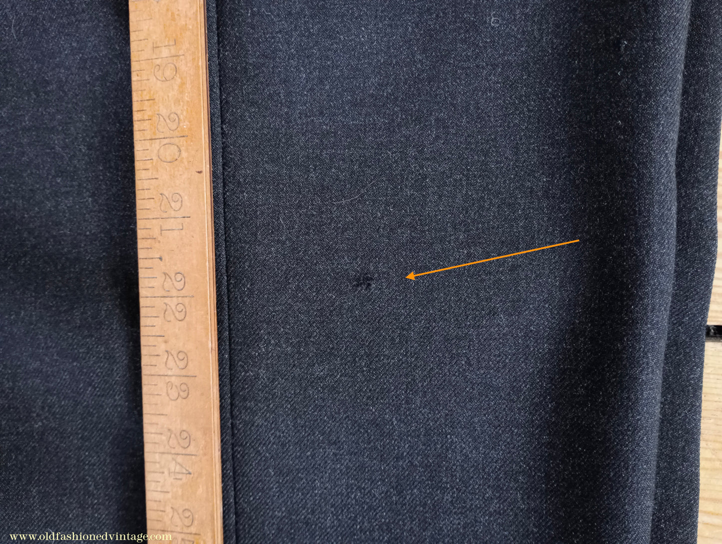 Vintage Mens 1950s Burtons Double Breasted Suit Charcoal Grey Flannel 40" Long