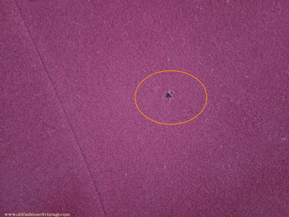 Vintage Mens Bespoke 1960s Suit Burgundy Doeskin Wool 2 Piece Tailored 42"