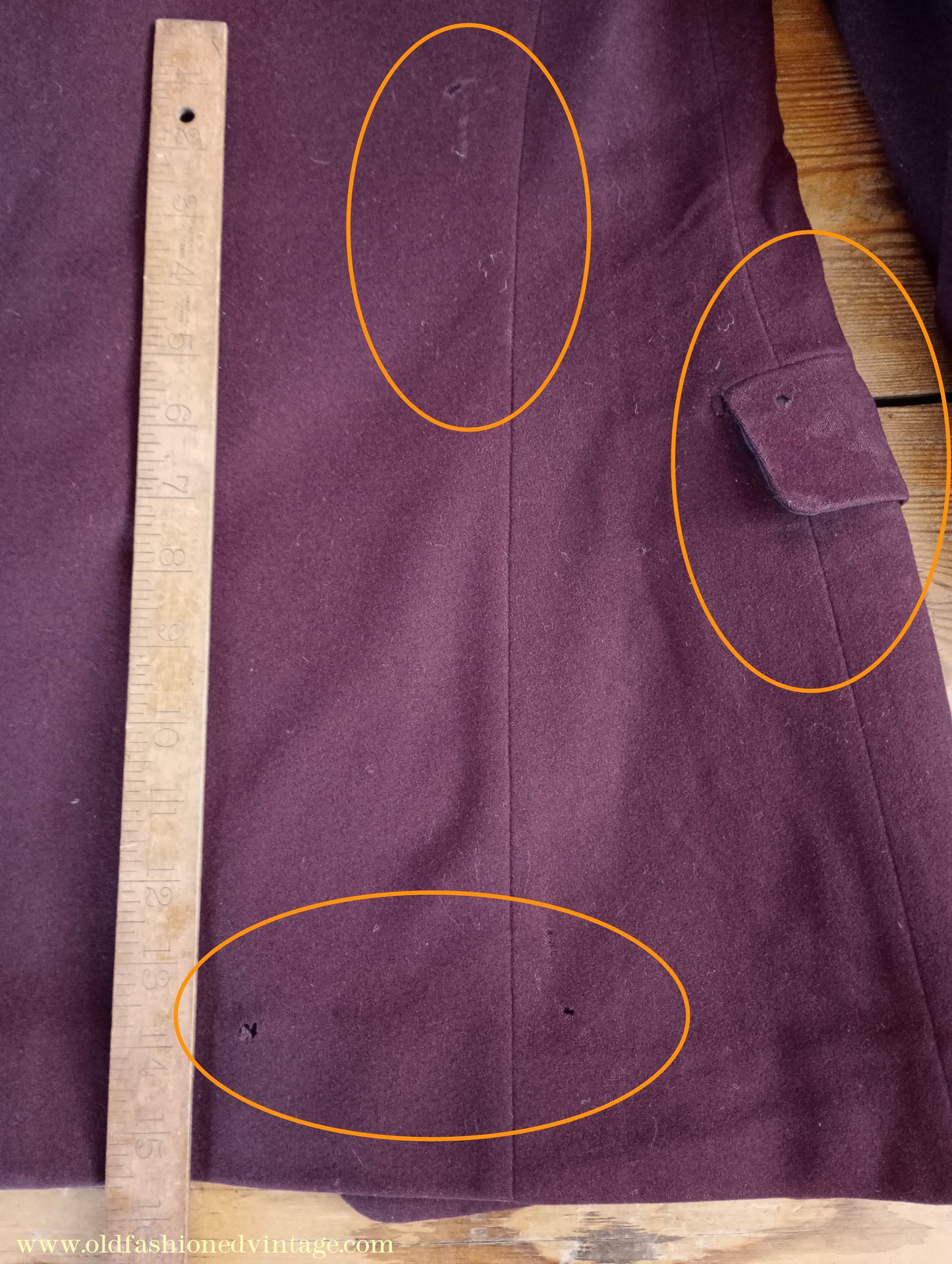 Vintage Mens Bespoke 1960s Suit Burgundy Doeskin Wool 2 Piece Tailored 42"