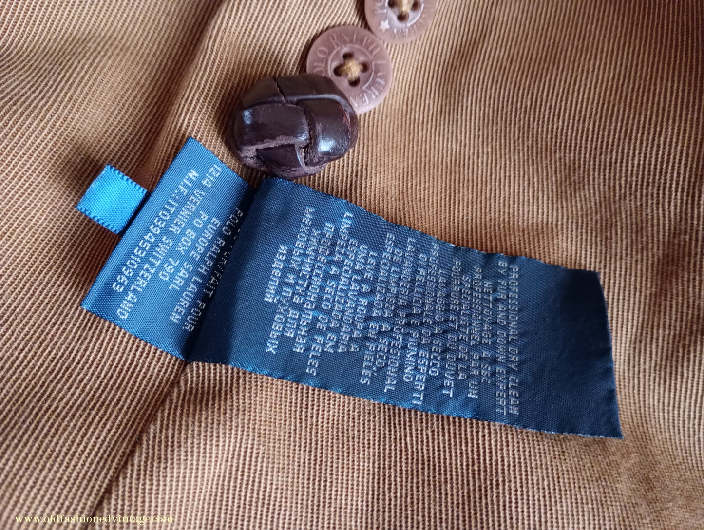Vintage Mens Polo Ralph Lauren Fur Collar Trench Coat Aviator Motoring WW1 1920s 1930s Style L