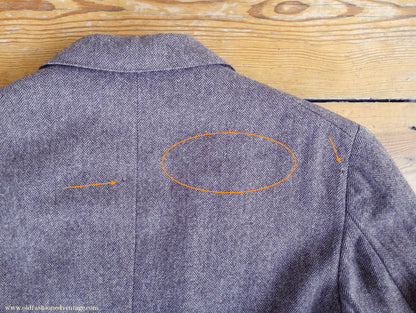 Vintage Mens 1950s American Tweed Suit Ivy Style 3/2 Roll Brown Herringbone Sack Jacket 36"