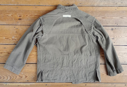 Vintage Mens 1950s Italian Maremmana Hunting Jacket Khaki Cotton 36"