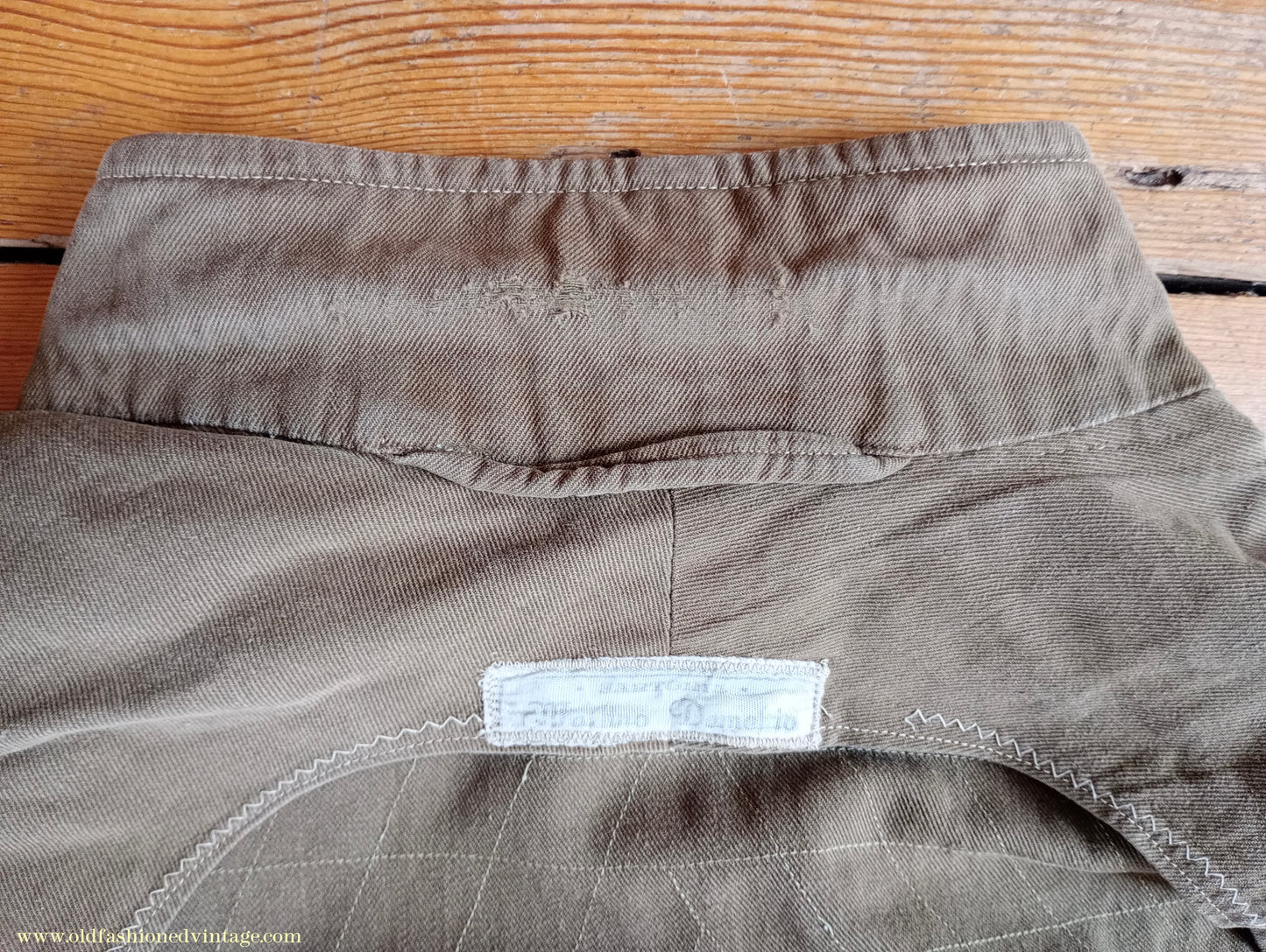 Vintage Mens 1950s Italian Maremmana Hunting Jacket Khaki Cotton 36"