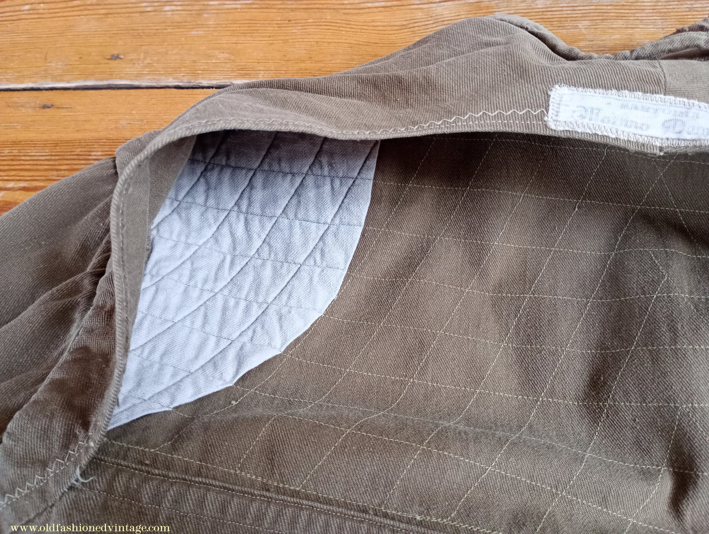 Vintage Mens 1950s Italian Maremmana Hunting Jacket Khaki Cotton 36"