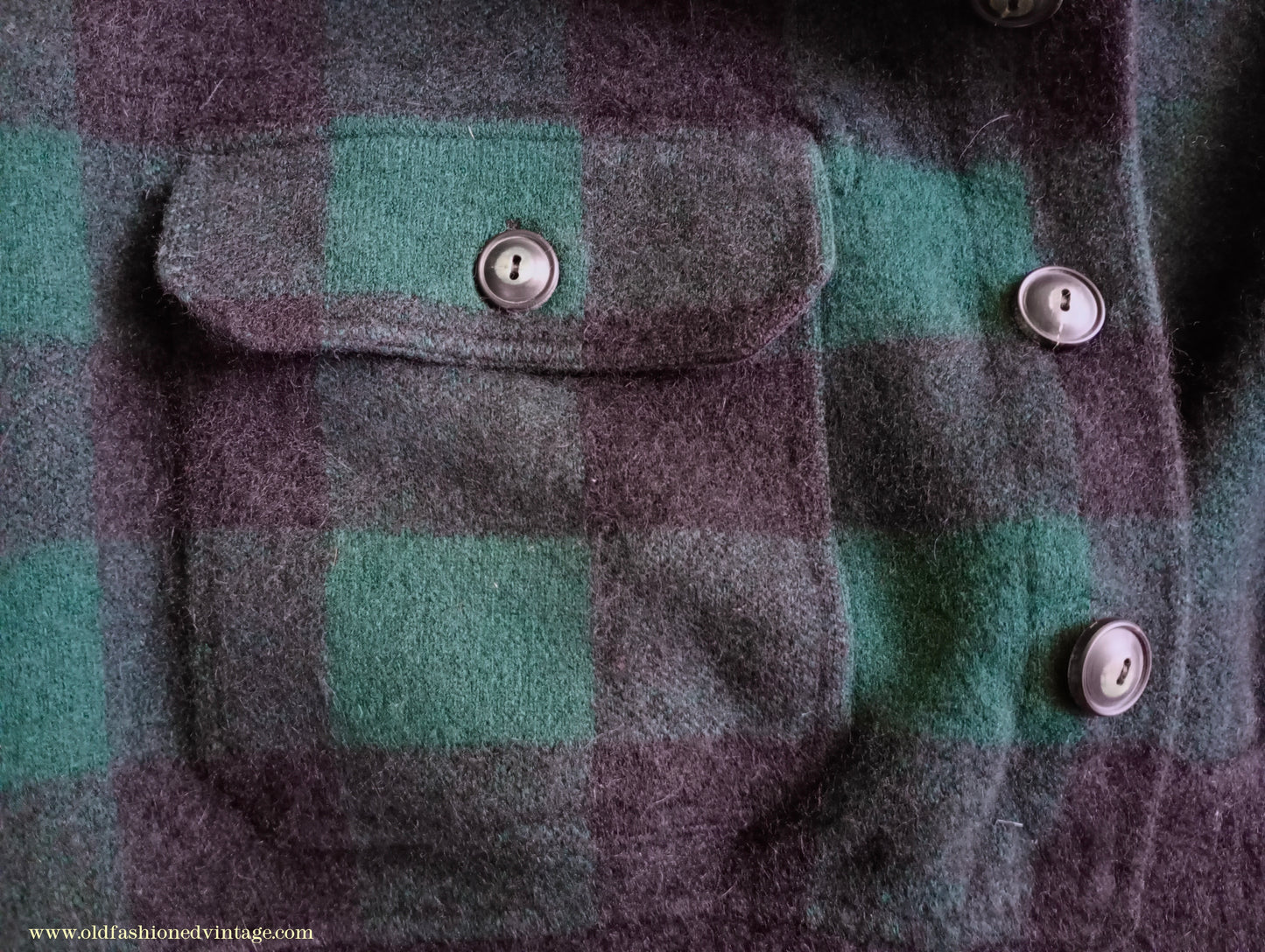 Mens Polo Ralph Lauren Shawl Collar Cardigan Sweater Jacket Green Black Buffalo Plaid Check 1930s Vintage Style M