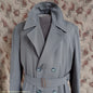 Vintage Mens 1950s Paraqua Trenchcoat Double Breasted Raincoat Rain Trench Coat Mac 40" 42"