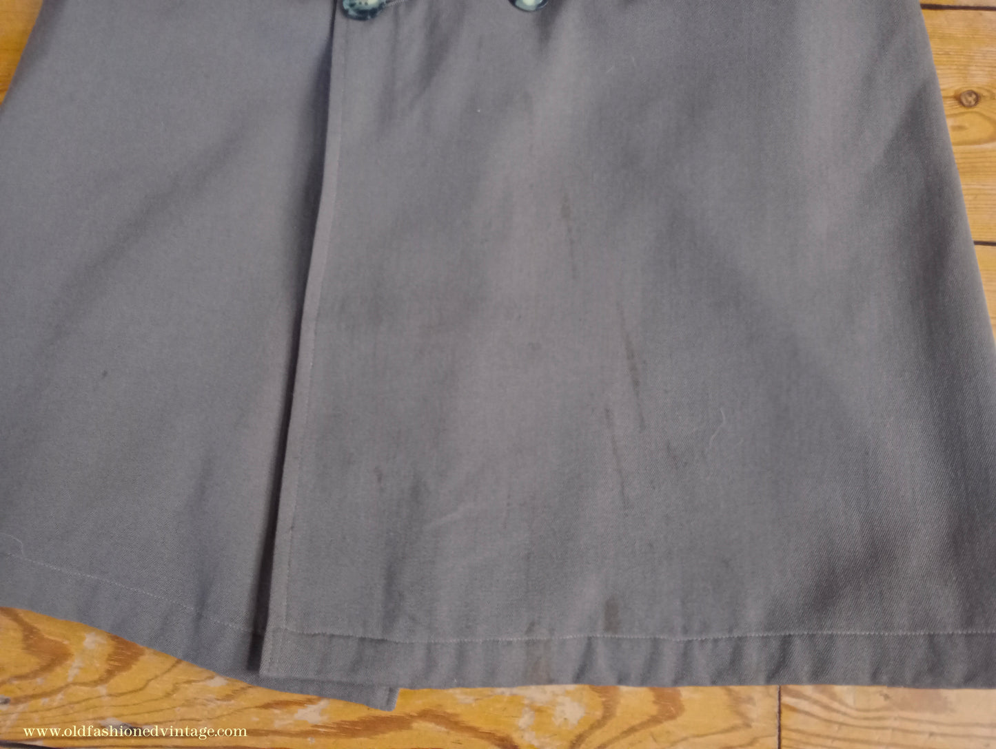 Vintage Mens 1950s Paraqua Trenchcoat Double Breasted Raincoat Rain Trench Coat Mac 40" 42"