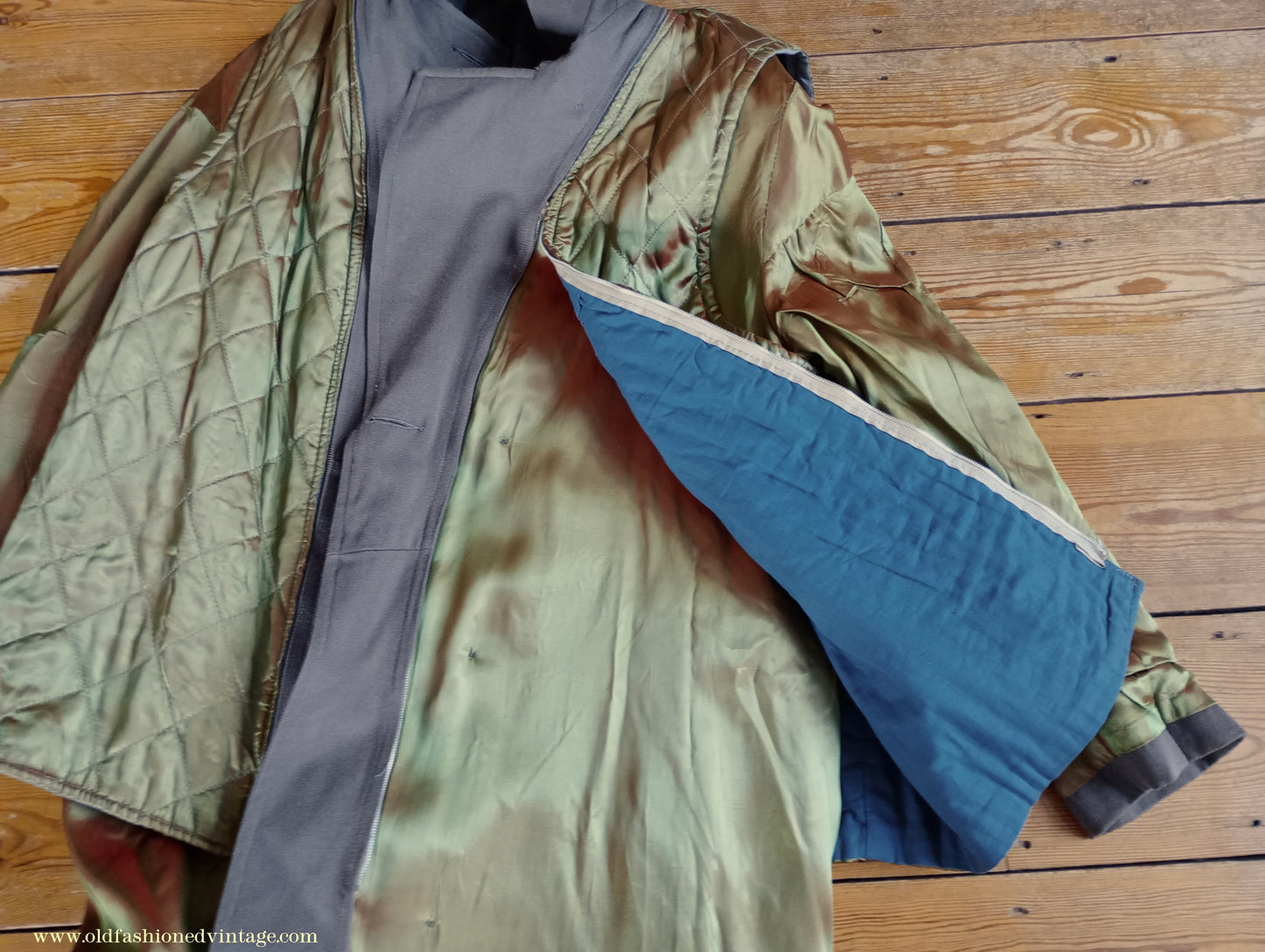 Vintage Mens 1950s Paraqua Trenchcoat Double Breasted Raincoat Rain Trench Coat Mac 40" 42"
