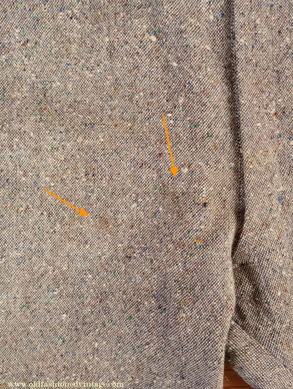 Vintage Mens 1930s Bespoke Breeches Beige Donegal Tweed Flecked Jodhpurs Riding Trousers 39"
