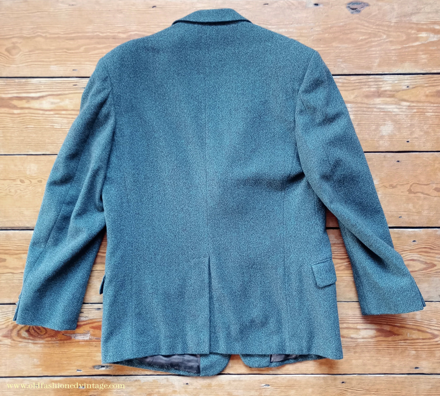 Vintage Mens 1950s 1960 Burtons Tweed 3 Piece Suit Teal Brown Speckled Fleck Thornproof Wool 40"