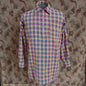 Vintage Mens 1930s 1940s German Zip Fastened Pullover Shirt Checked Cotton Flannel Overhead Tunic S
