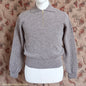 Old Fashioned Garments Vintage Reproduction 1940s Mens Zip Neck Jumper Polo Collar Sweater Lumberjacket Small