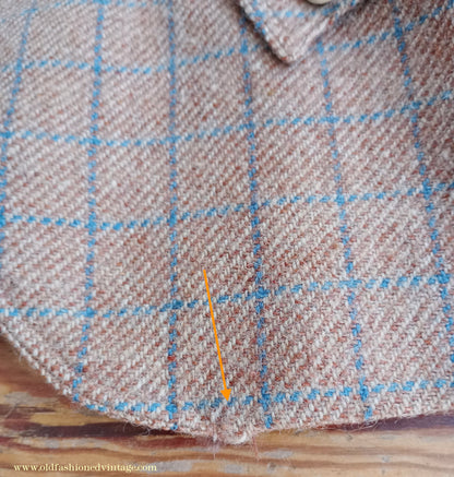 Vintage Mens 1930s Tweed Argyll Kilt Jacket & Waistcoat Set Ginger Windowpane Check Wool Tailored Traditional Scottish Sports Coat 36"