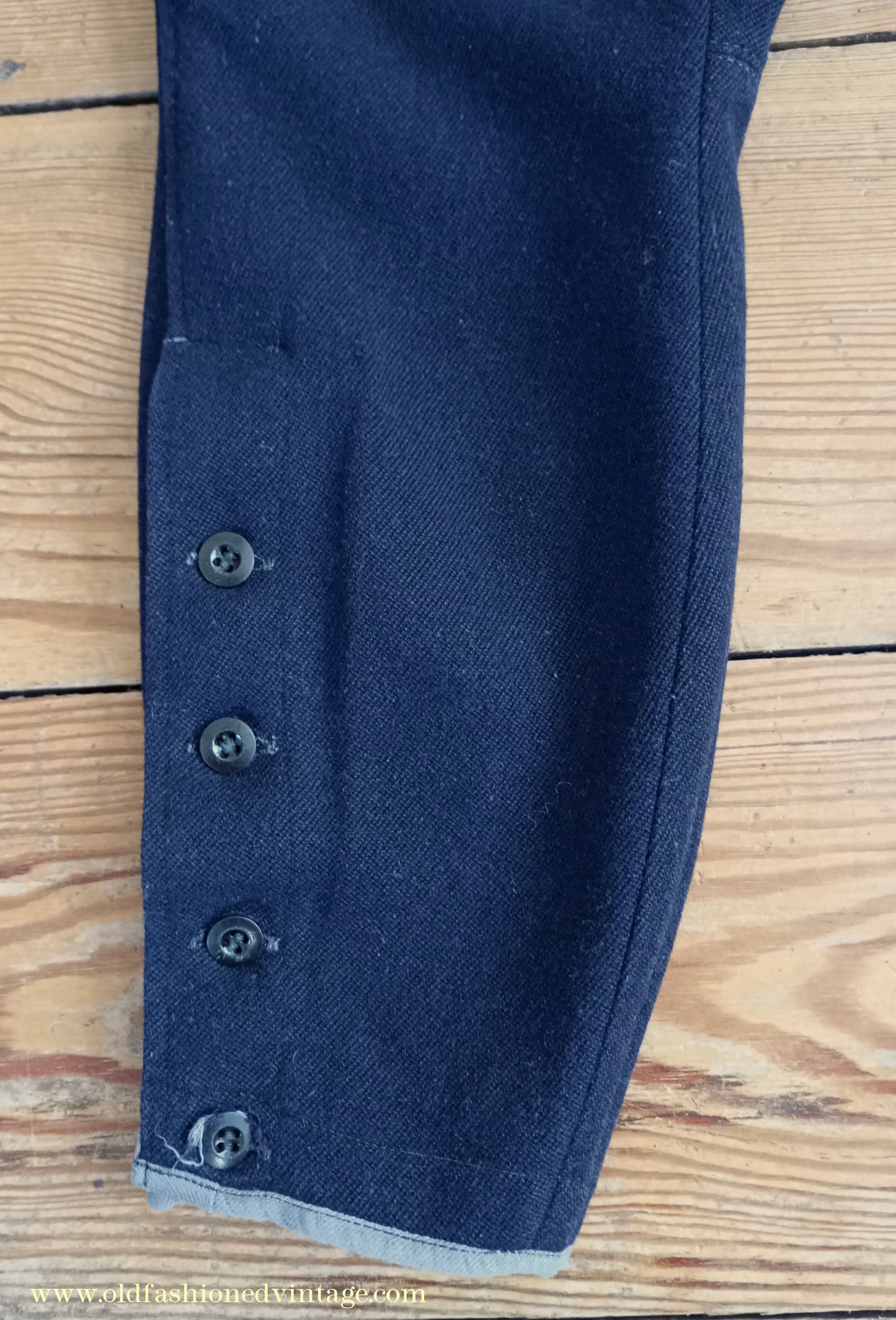 Vintage Mens 1940s Breeches Navy Blue European Jodhpurs Riding Work Trousers Pants 40s 34"