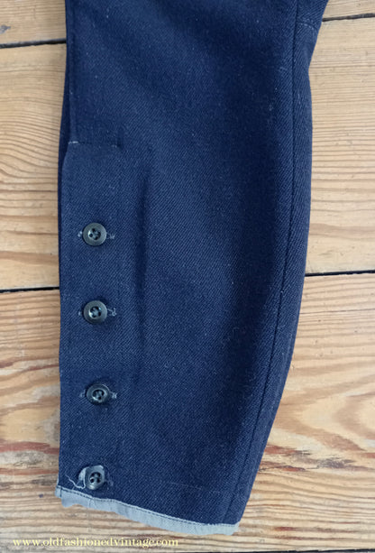 Vintage Mens 1940s Breeches Navy Blue European Jodhpurs Riding Work Trousers Pants 40s 34"