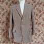 Vintage Mens 1950s Burtons Irish Tweed Sports Jacket Taupe Checked 38"