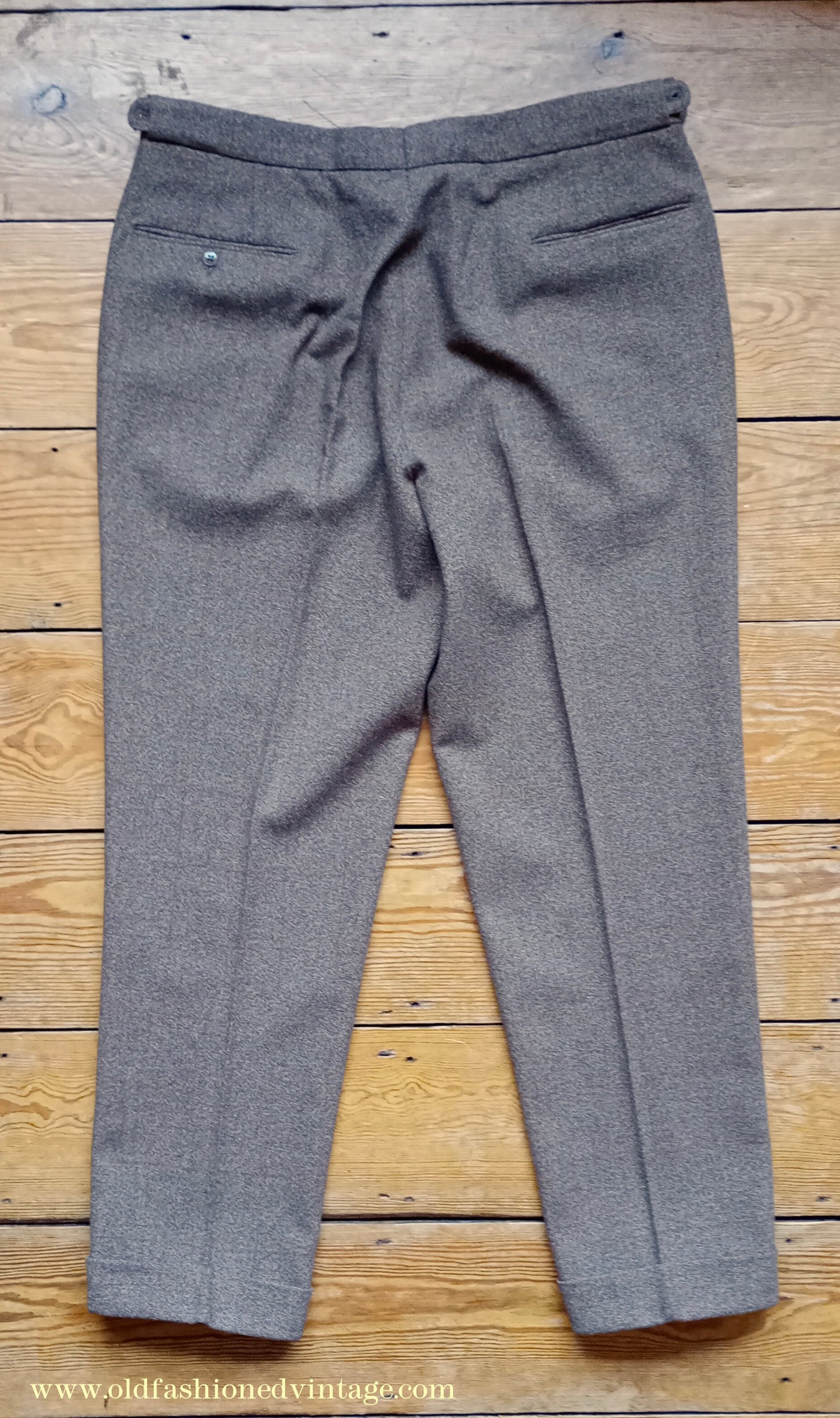 Vintage Mens 1960s DAKS Simpson Tweed Suit Olive Brown Orange Windowpane Wool 2 Piece 44"